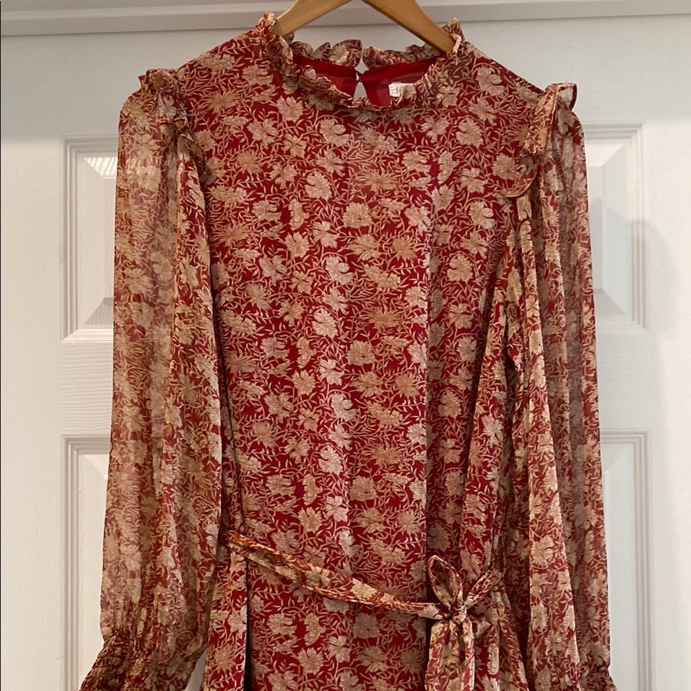 Saints + Secrets Tiered Bishop Sleeve Sundress